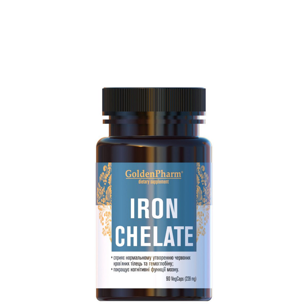 Железо хелат Голден-Фарм 90 капсул Луцк - изображение 1