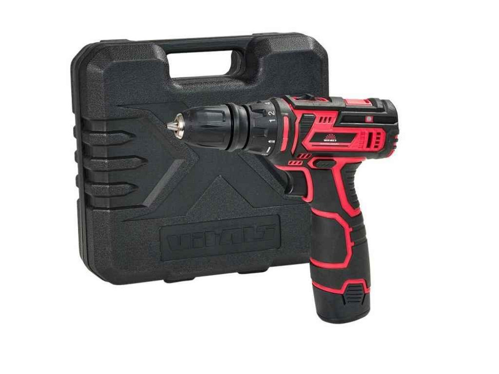 Шуруповерт аккумуляторный DFR 12В 1,5А*ч 0-400/0-1400 AU 12/2KP QC ТМ VITALS Solmir Киев - изображение 1