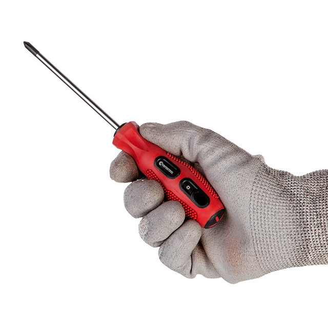 Викрутка хрестова, PH1×100 мм, Cr-V INTERTOOL VT-3137 Киев - изображение 4