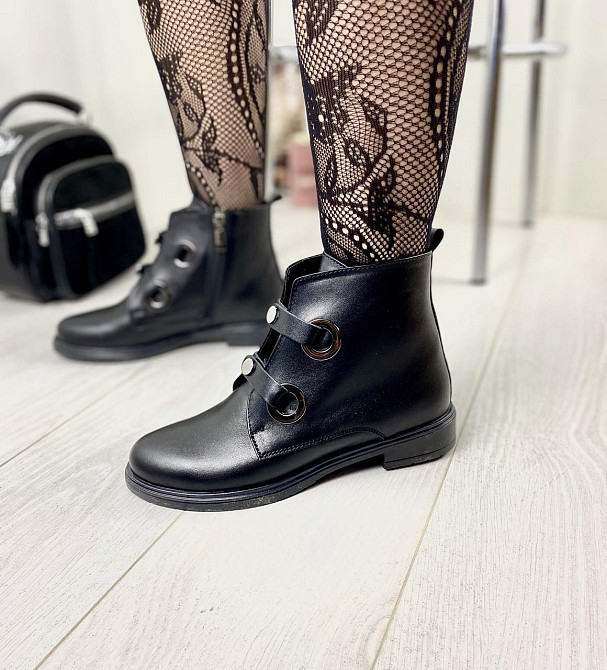 Mioli Черевики жіночі MIOLI 603 чорні (весна-осінь, шкіра натуральна) (3149) лише 38р. 38 Коломыя - изображение 1