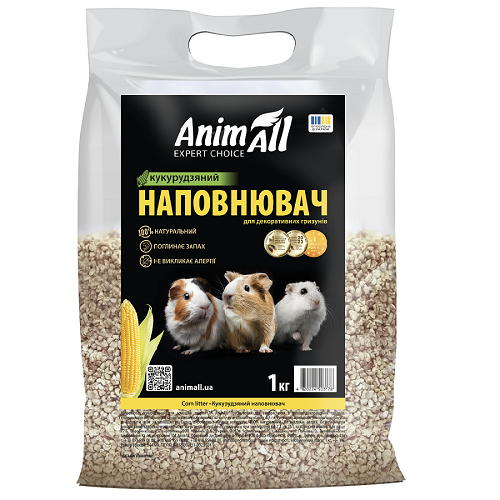 AnimAll АнимАлл кукурузная подстилка для грызунов, 1кг Киев