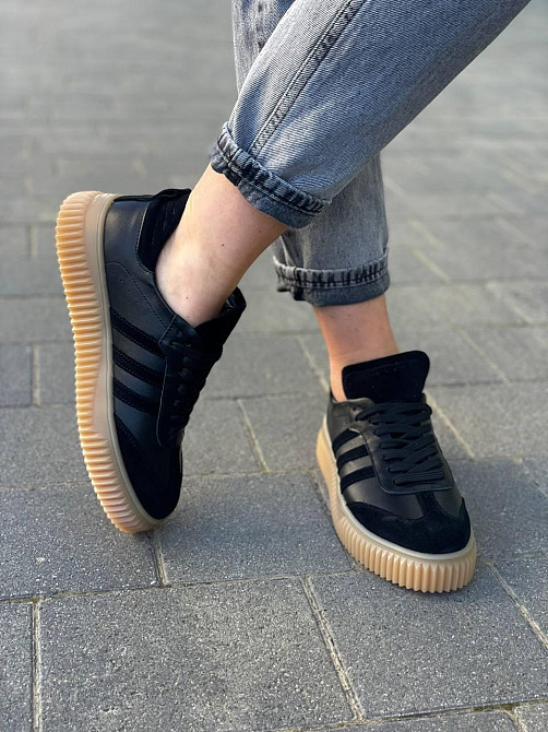 Dino Vittorio Кеди жіночі Dino Vittorio чорні шкіра+замша розмір 37-40 (5431) Коломыя - изображение 6