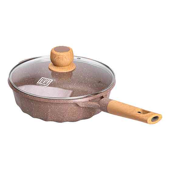 Алюмінієвий сотейник 2,7 л з мармуровим антипригарним покриттям Ø 24 см HP-4-436CO Київ