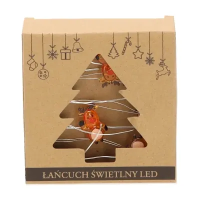 Гирлянда Chomik Струна Олень 2.2 м 20 LED Теплый белый (5900779854161) Вінниця - фото 2