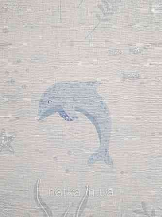 Обои винил на флизелине AS Creation Mia and Paul 0.53х10 детские море рыбы дельфины кораллы водоросли голубые Киев