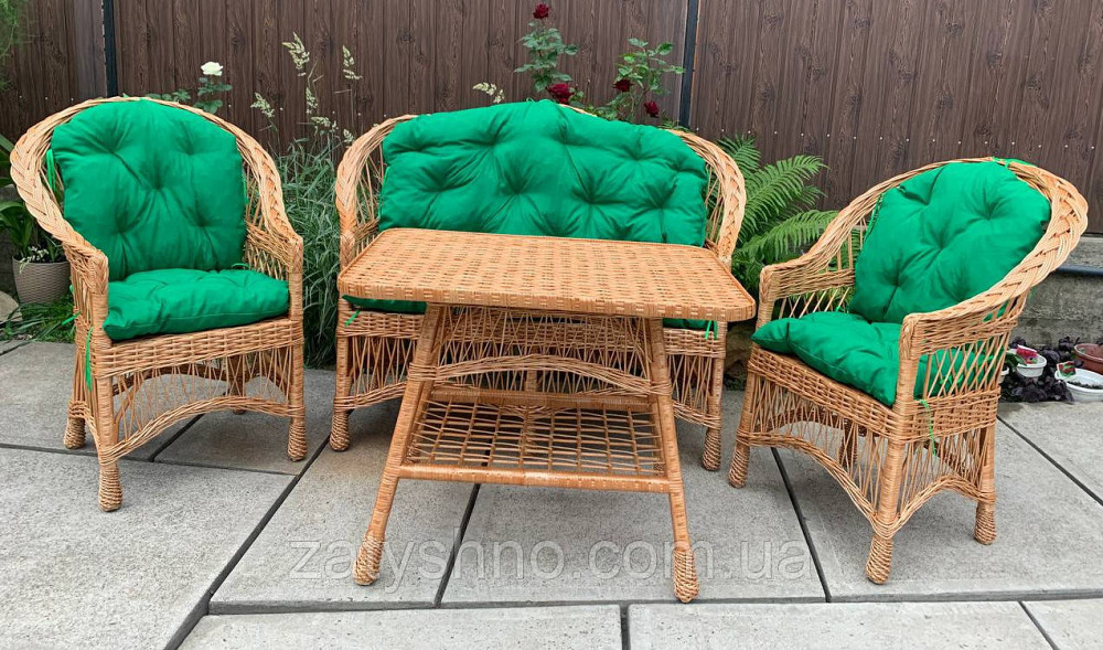 Мебель из лозы, комплект с подушками Киев - изображение 8