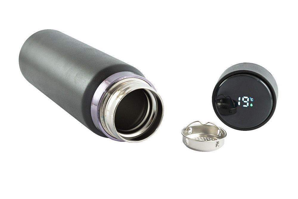 WERTVOLL Термос WERTVOLL "DREAM" 800 мл SS Digital Sensor t °C чорний RX-7001BK Київ - фото 6