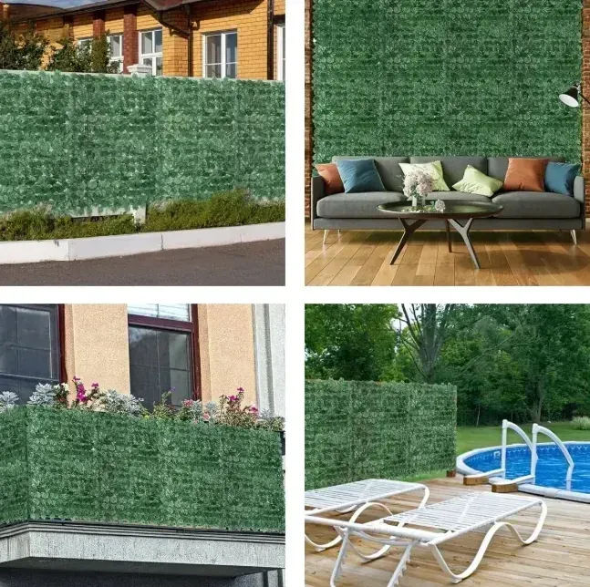 Искусственная живая изгородь, маскировочная сетка (плющ) 100 х 300 см Bass Polska BH 85970 Киев - изображение 5