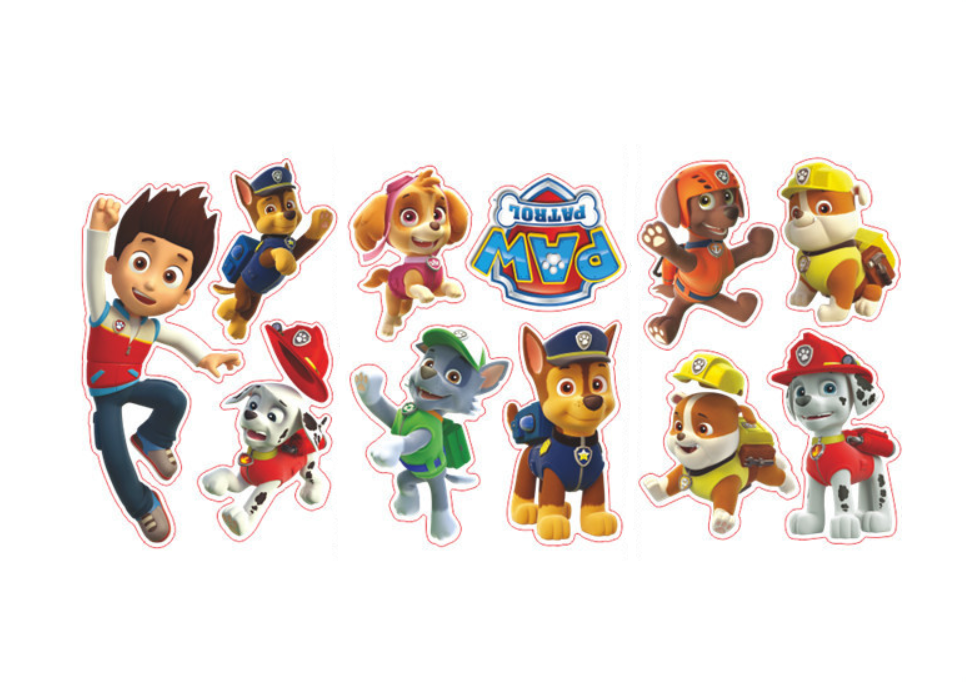 Набір наліпок «Щенячий Патруль» вінілових для дитячої кімнати хлопчиків 30х60 см Кам'янець-Подільський - фото 2