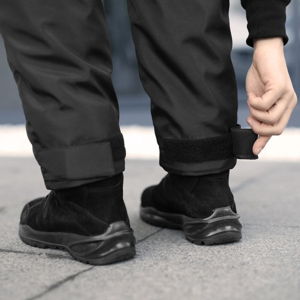 Мужские ватные зимние штаны Pobedov Fight. Черные зимние мужские зимние брюки Киев - изображение 6