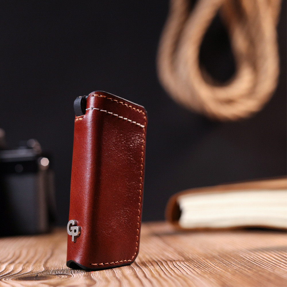 Зручна шкіряна ключниця Grande Pelle 11392 Коричневий Київ - фото 3
