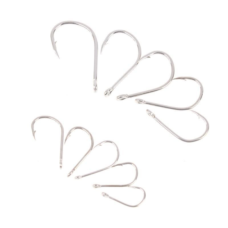 Набір риболовних гачків 100 шт, сріблясті Київ - фото 3