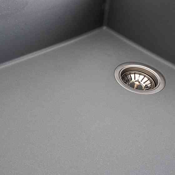 Гранітна мийка для кухні VALESO DIAMOND 8650 матова Сірий металік Коломыя