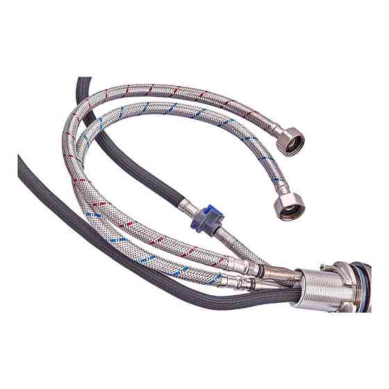 Смеситель для кухни с выдвижной лейкой Zerix PUL-014 Graphite из нерж. ст. SUS304 (кол. графит) (ZX5036) Киев