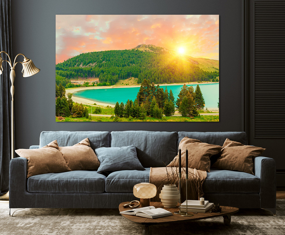 Картина полотно у вітальню / спальню Захід сонця   MLP_358 ( 60х30см ) Київ - фото 3