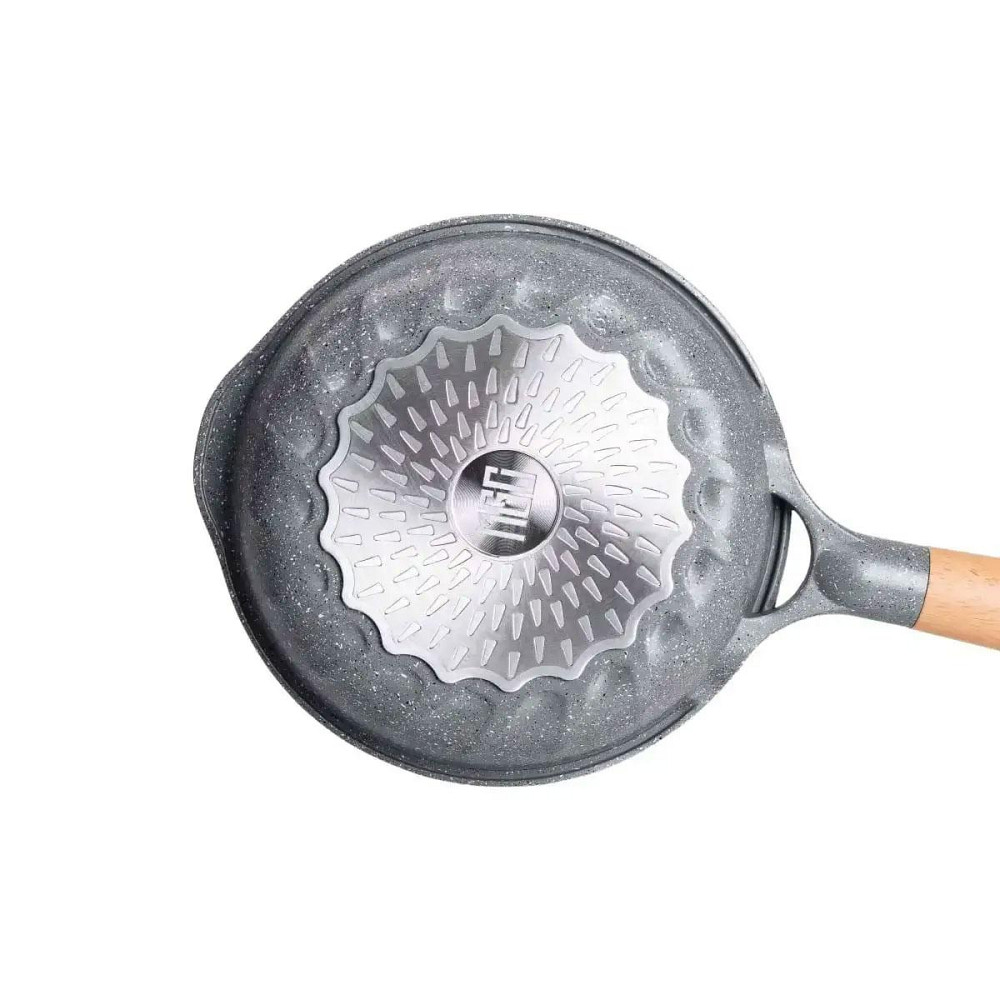 Сковорода алюмінієва 20 см з мраморним покриттям 1 л Київ - фото 5