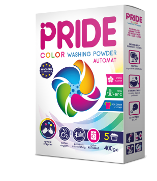 Порошок для стирки 400гр автомат для цветных вещей Весенние цветы Pride Житомир