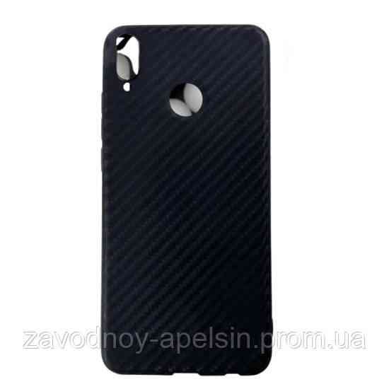 Huawei honor 8X (JSN-L22) черный чехол накладка (карбон) Одесса
