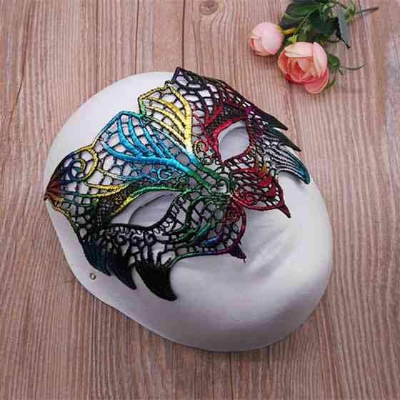 Святкова маска на зав`язках one size мультиколор Київ