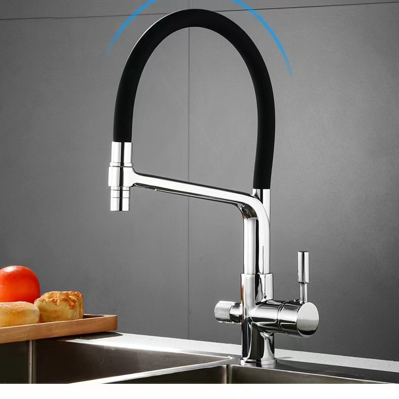 Змішувач для кухні Mixxus Premium BAROLO 021 із підключенням під фільтр латунь/хром (MI5926) Чернівці - фото 3