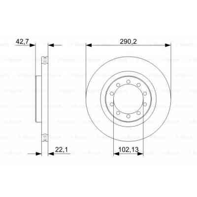 Тормозной диск Bosch 0 986 479 343 Винница