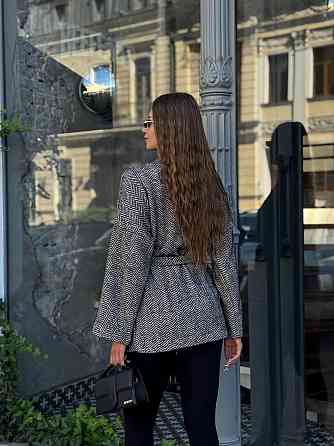 Жіночий теплий модний кардиган альпака сіро-чорний, 46/48 Одеса