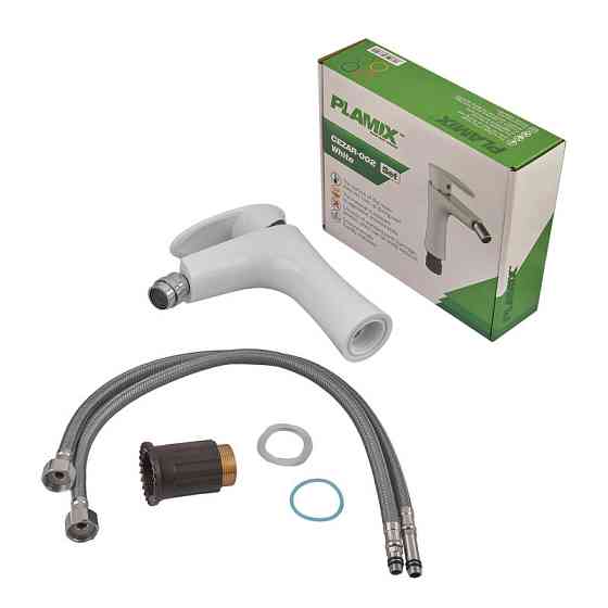 Змішувач для біде Plamix Cezar-002 SET White (з підведенням) (PM0731)   ( 29209 ) Харків