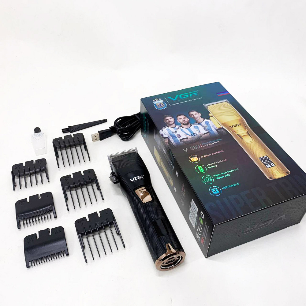 Електрична акумуляторна машинка для стрижки, Професійна машинка для стрижки волосся голови EJ-40 Львів - фото 15