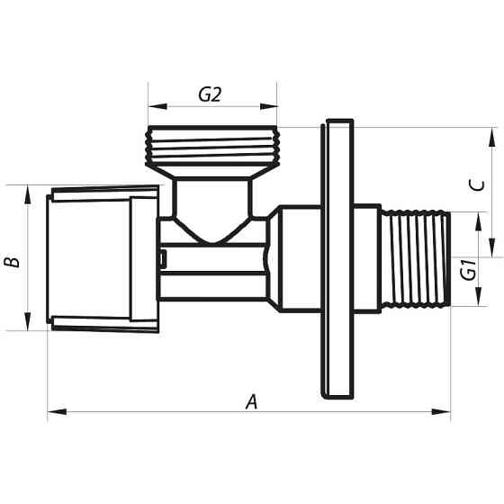 Кран для підключення сантехприборів 1/2"x3 /4" (NF.1101) Nolf (NF2973) Київ