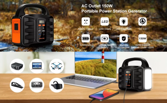 Внешний аккумулятор Sbaoh 42000mah 150W Зарядная станция Винница