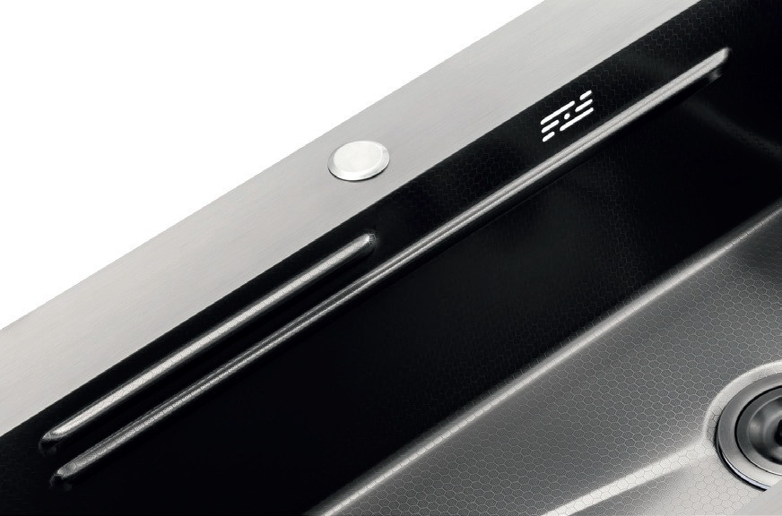 Мийка Zerix ZH8045-SET-05 NANO-BLACK з нержавної сталі, комплект графіт (ZM5585) 3.0/0.8 Харків - фото 3