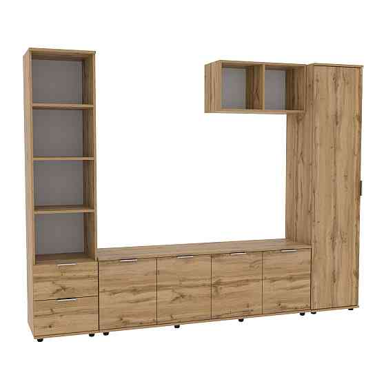 Стенка в гостиную Ketrin-2, Дуб Аппалачи, 2440х425х1880 Львов