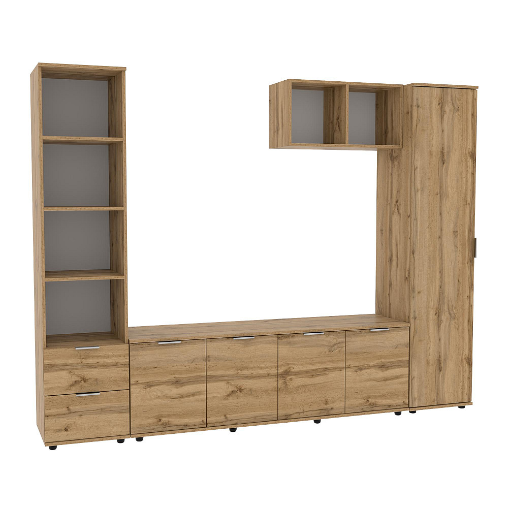 Стінка у вітальню Ketrin-2, Дуб Аппалачі, 2440х425х1880 Львів - фото 1