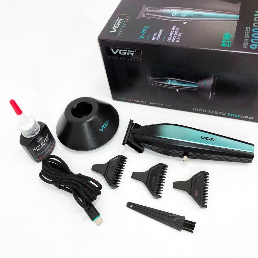 Машинка для стрижки волосся з регульованою довжиною, Набір для видалення волосся із зарядним пристроєм RU-60 Івано-Франківськ - фото 4