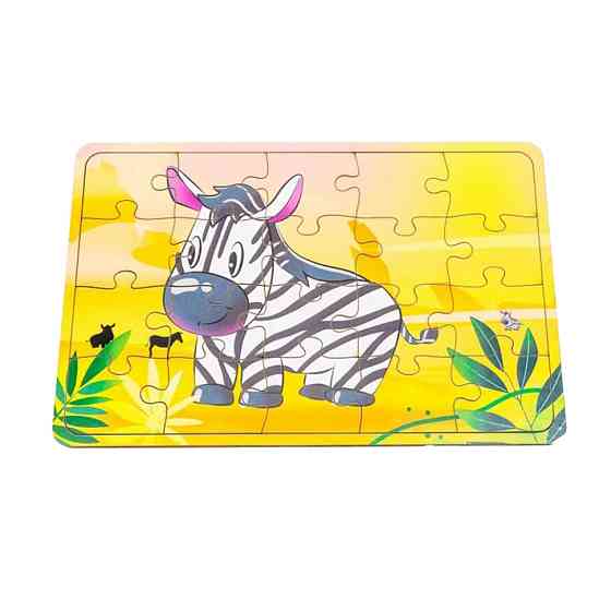 Дитячий дерев'яний пазл Зебра Арт-10029, 20 елементів Вінниця