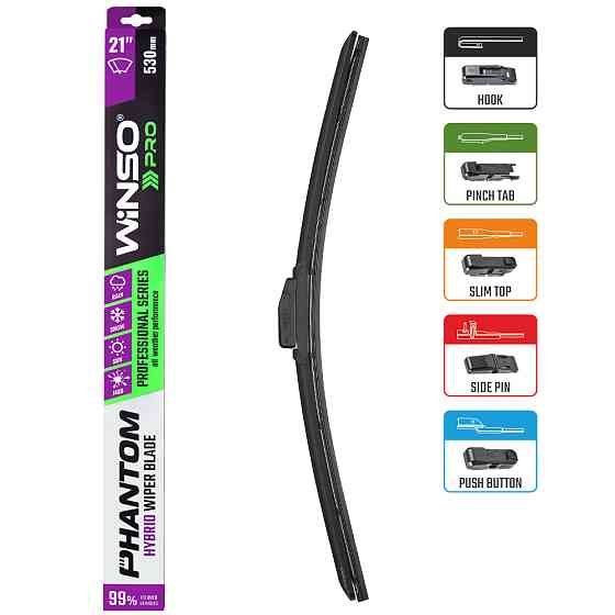 Щетка стеклоочистителя гибридная Winso Pro Phantom 21/530мм Львов