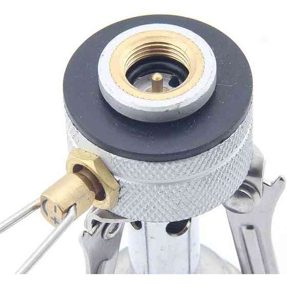 Набор газовая горелка BRS-1 складная + газовый баллон Quest резьбовый бутановый 450г Киев