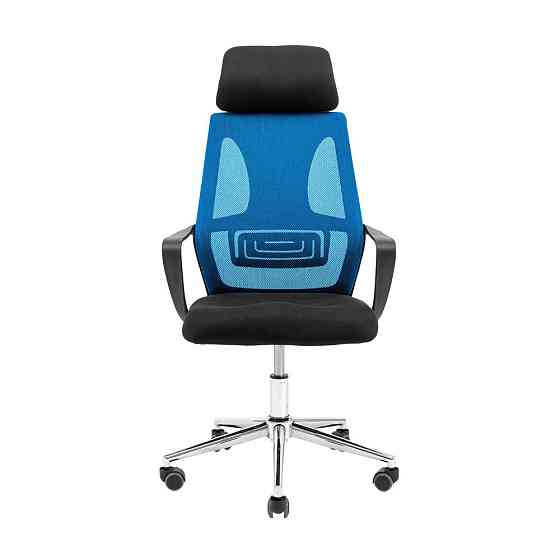 Офисное Кресло Руководителя Profi Piastra Хром Черно-синий Киев