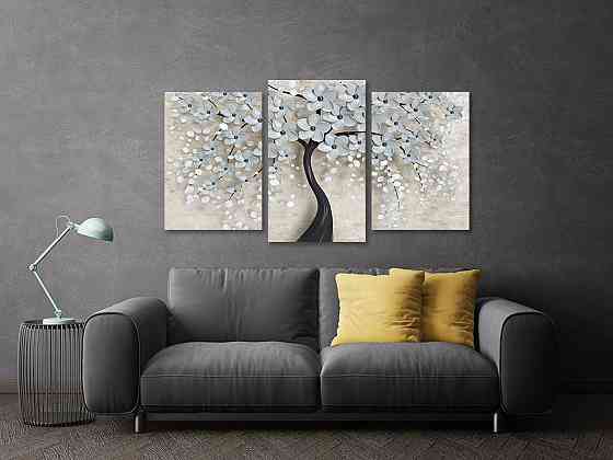 Модульная картина в гостиную / спальню Квіткове дерево  Art-629_3 100x150 см Киев