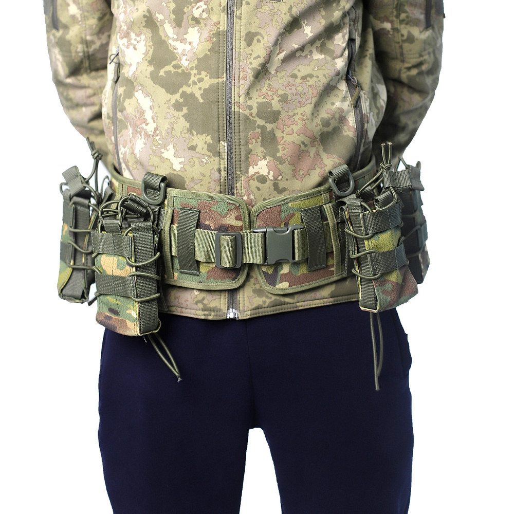Розвантажувальний пояс РПС для військових, розвантаження тактичне із системою MOLLE, Камуфляж зелений Кам'янець-Подільський - фото 7