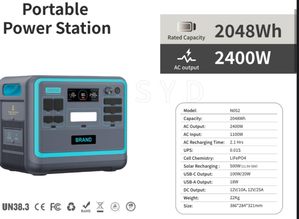 Мощная Зарядна станція Ecoplay SYD-N052 2400w/2048wh Киев - изображение 1