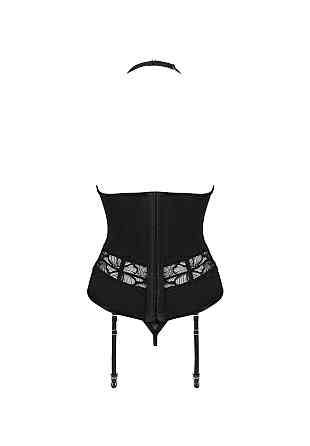 Эротический черный корсет Serafia corset XL/2XL Sex Aura Киев