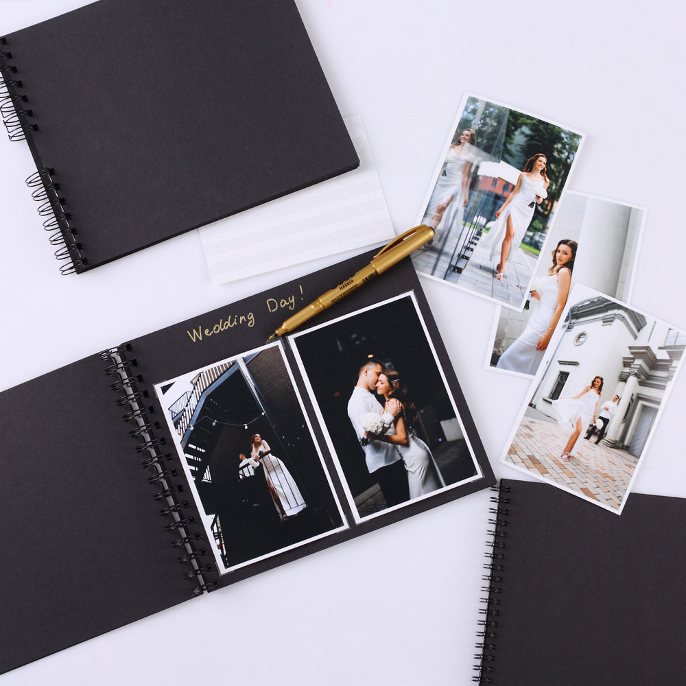 Альбом на пружині 23x25 см 50 сторінок + 2 маркери  Чорний Тернопіль - фото 7