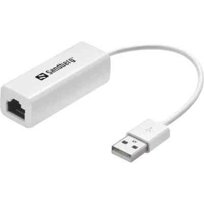 Переходник USB 2.0 Type-A to Ethernet RJ45 100Mb Sandberg (133-78) Винница