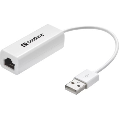 Перехідник USB 2.0 Type-A to Ethernet RJ45 100Mb Sandberg (133-78) Вінниця - фото 1