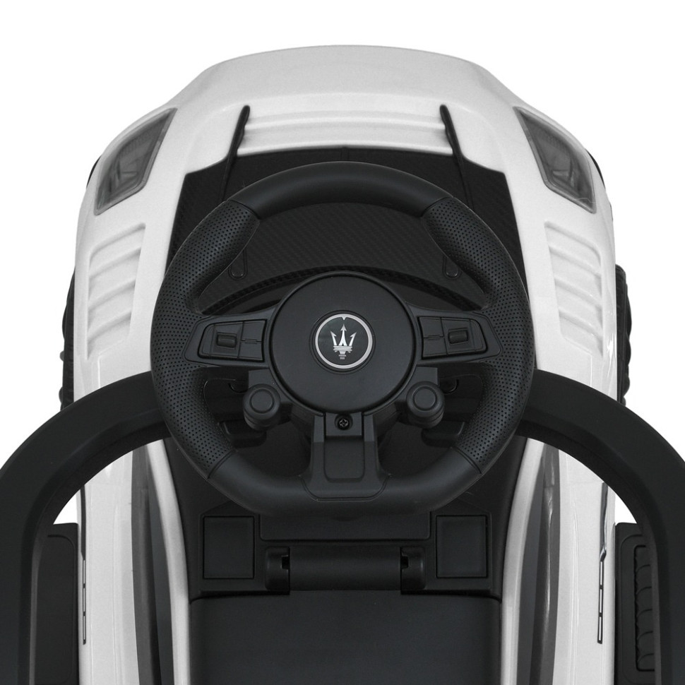 Дитяча каталка-толокар 2 в 1 M 5106-1 білий, з батьківською ручкою Вінниця - фото 3