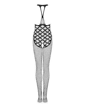 Сітчастий бодістокінг з імітацією боді Obsessive Bodystocking G332 S/M/L, black, з доступом Sex Aura Київ
