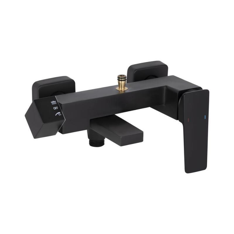 Душевая система для ванны Qtap Gemini с изливом 51103KNG черная Киев - изображение 4