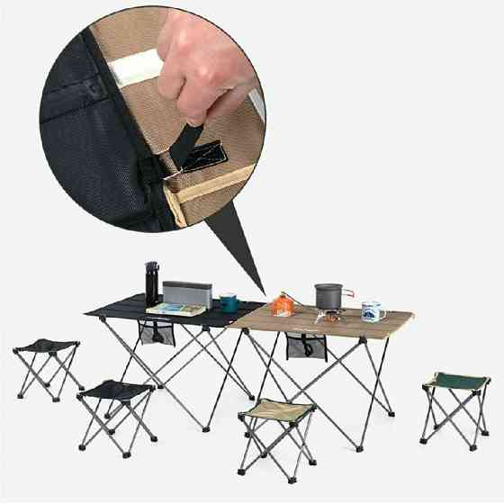 Стол раскладной Naturehike NH20JJ020,1680D Oxford / алюминий, Размер L, черный Киев