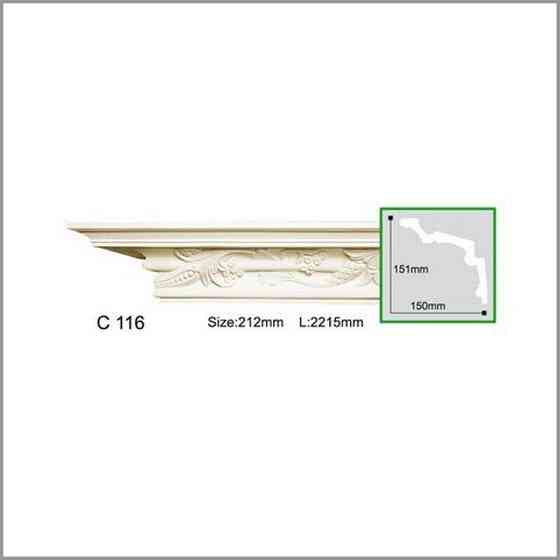 Карниз полиуретановый с орнаментом Gaudi Decor C 116 Днепр